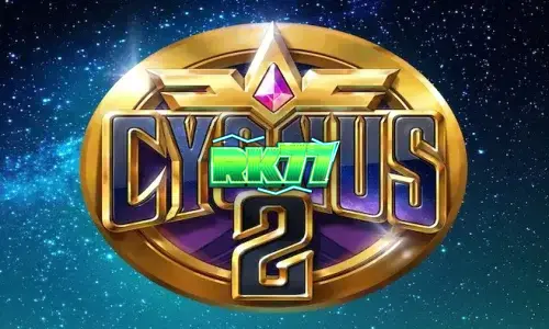 Tampilan visual slot Cygnus 2 dengan tema observatorium dan rasi bintang.